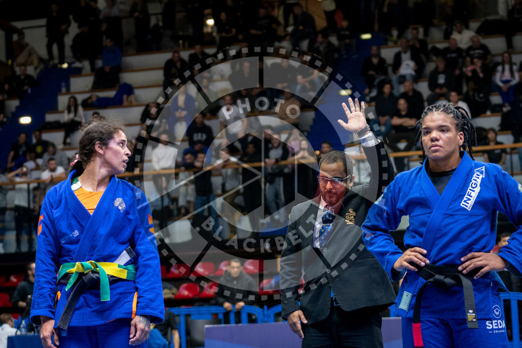 20240126PBB0688 | Fighters compete during the Brazilian Jiu-Jitsu European Championship of the IBJJF in Paris, France, on January 26, 2024.