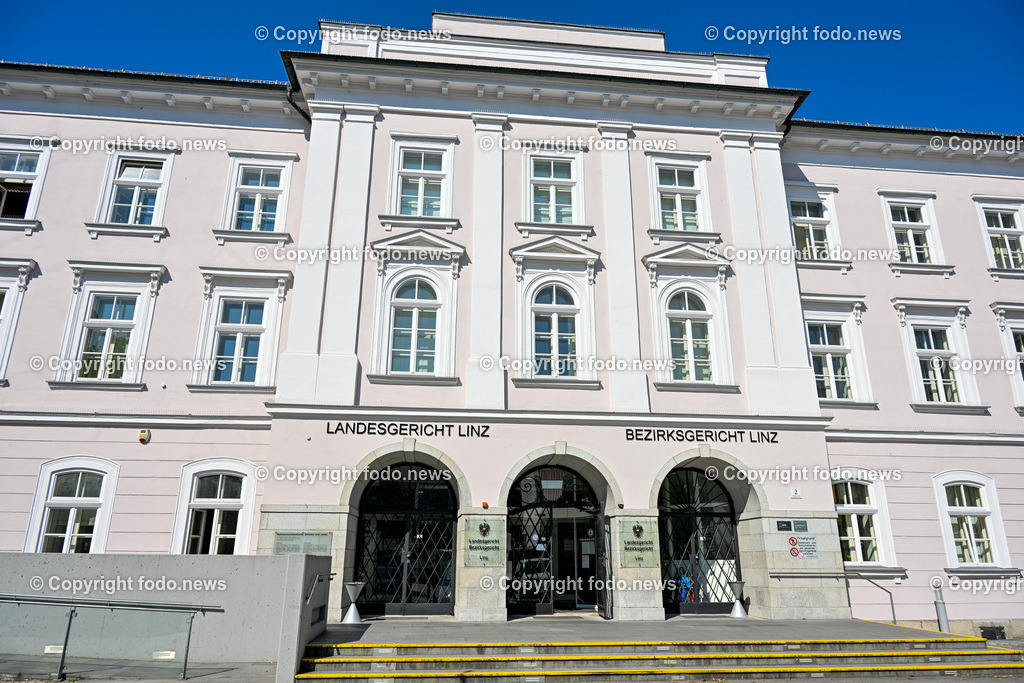 Gericht_ Landesgericht Linz_ Gerichtsgebaeude_ 26.06.2023-1 | 26.06.2023, Landesgericht Linz, AUT, Landesgericht Linz, Gerichtsgebaeude, im Bild Gerichtsgebaeude Landesgericht Linz