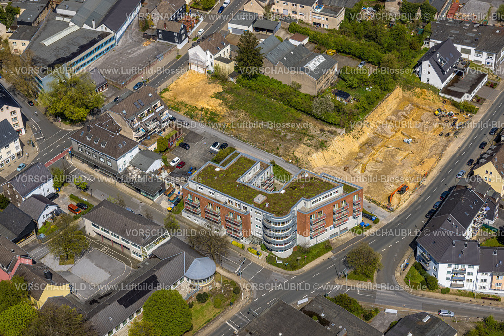Heiligenhaus230407766 | Luftbild, Domizil Wohnfühlen Pflegeeinrichtung, Baustelle am Südring, Leubeck, Heiligenhaus, Ruhrgebiet, Nordrhein-Westfalen, Deutschland