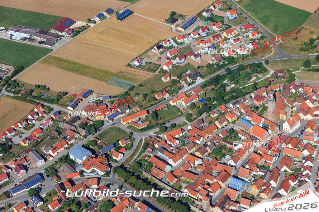 Luftbild von  Wolframs-eschenbach - Luftaufnahme wurde 2015 von https://frankenair.de mittels Flugzeug (keine Drohne) erstellt - die Geschenkidee