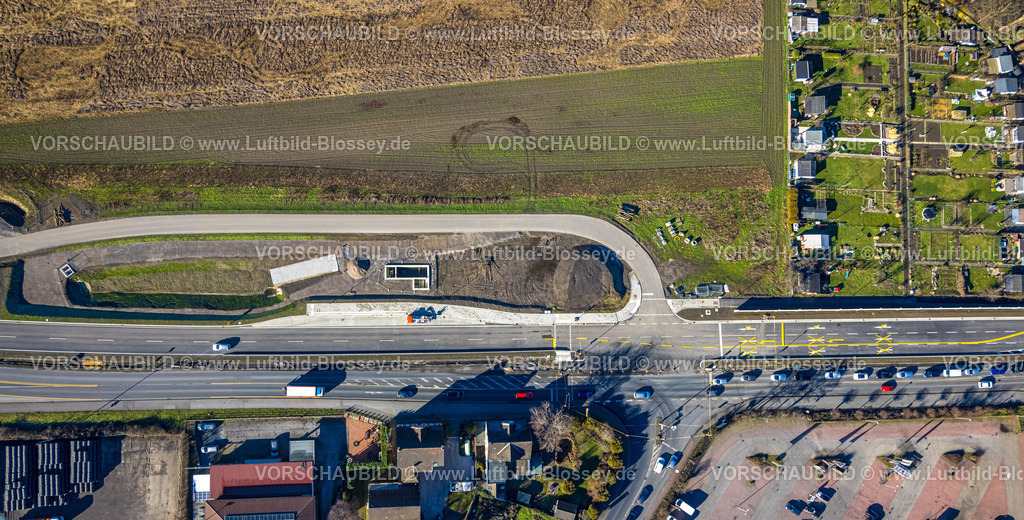 Luenen230204526 | Luftbild, Baustelle Am Kanal an der Dortmunder Straße, am Stadthafen, Lünen, Ruhrgebiet, Nordrhein-Westfalen, Deutschland