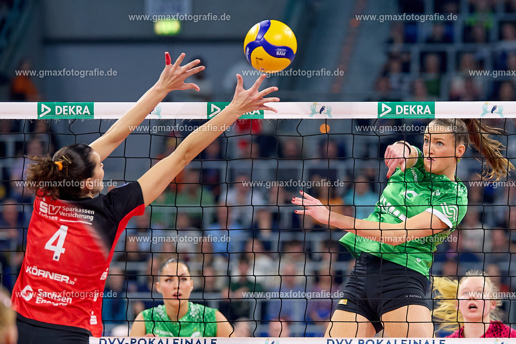 GER, Dresdner SC - USC Muenster, Volleyball, DVV-Pokalfinale Frauen 2025, 02.03.25 | GER, Dresdner SC - USC Muenster, Volleyball, DVV-Pokalfinale Frauen 2025, 02.03.25Foto: Gerald Oelze-de Stoppany