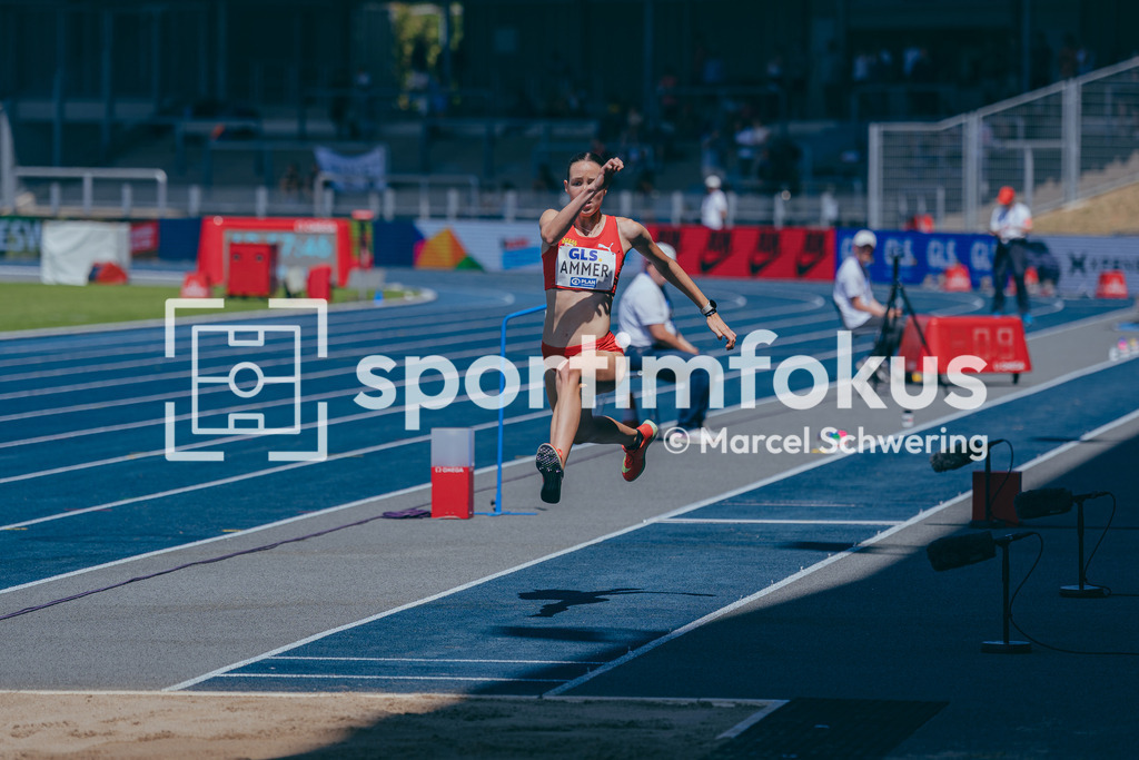 Deutsche Meisterschaften der Frauen und Männer 2026 | Christina Ammer, TuS 1860 Pfarrkirchen, Dreisprung, Deutsche Meisterschaften der Frauen und Männer 2026, Lohrheidestadion Bochum-Wattenscheid, 25.07.2026. Foto: Marcel Schwering / sportimfokus - Realisiert mit Pictrs.com