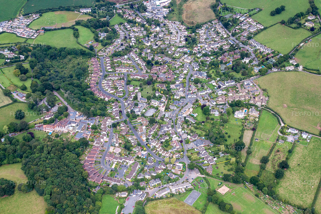 Luftbild: Ortsansicht in Abbotskerswell im Bundesland England in Vereinigtes Königreich. Foto: IMG_19477.jpg vom 20.07.2009 durch Werner Riehm/FLY-FOTO.de