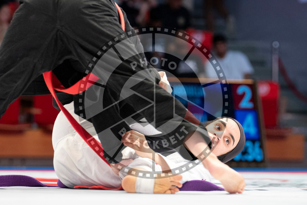 20231108PBB1192 | Fighters compete during the AJP World Professional Championship in the Mubadala Arena in Abu Dhabi, Arab United Emirates, on November 8, 2023.