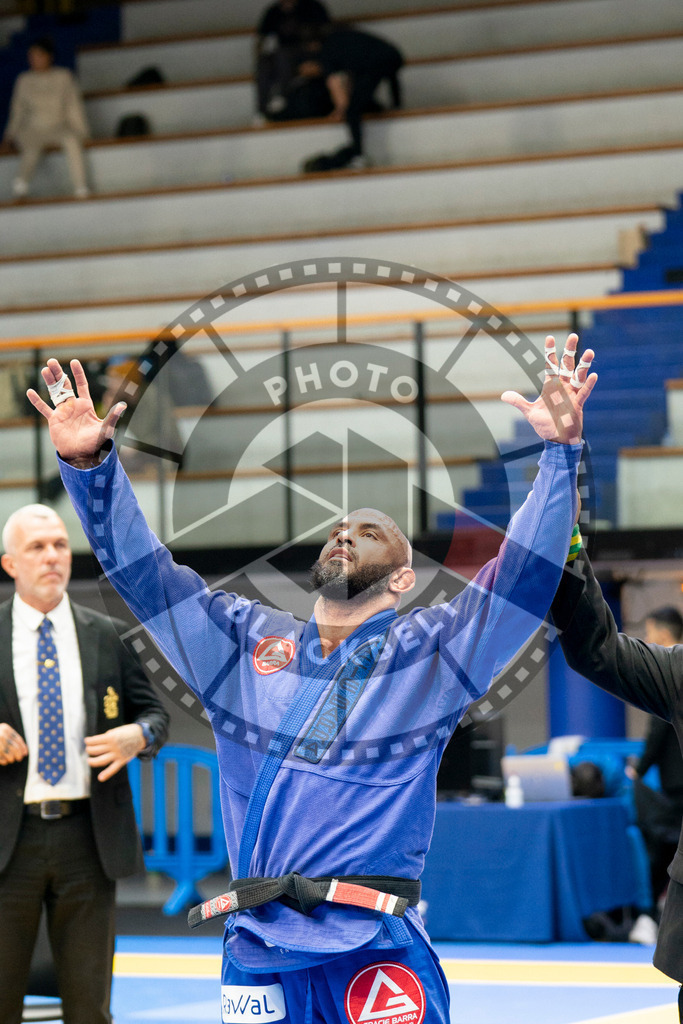 20240124PBB05339 | Fighters compete during the second day of the IBJJF European Championship in Paris, France, on January 24, 2024.