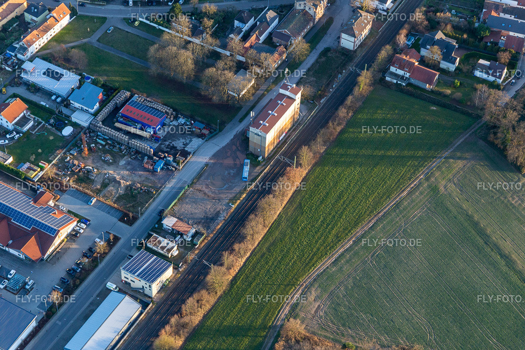 Raiffeisen Warenhandelsgesellschaft Südpfalz mbH in Neuen-Morgen www.rheinzabern.com https://www.rws-suedpfalz.de/ | Luftbild: Raiffeisen Warenhandelsgesellschaft Südpfalz mbH in Neuen-Morgen www.rheinzabern.com https://www.rws-suedpfalz.de/ in Rheinzabern im Bundesland Rheinland-Pfalz in Deutschland. Foto: IMG_130737.jpg vom 23.02.2022 durch ©2025 Werner Riehm fly-foto.de/copyright - Realisiert mit Pictrs.com