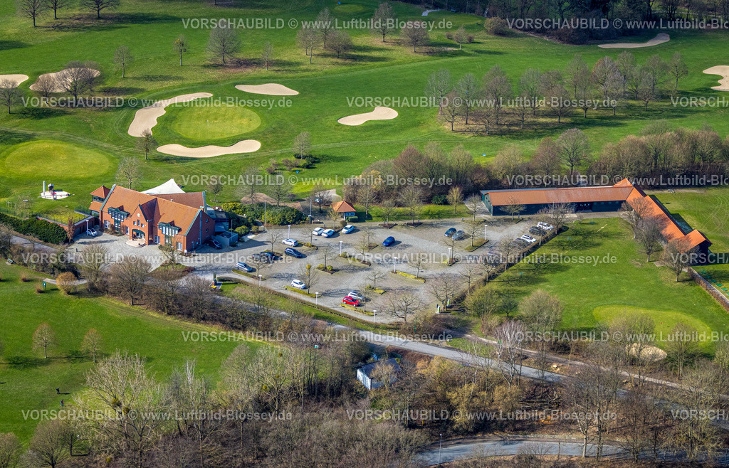 Froendenberg230214705 | Luftbild, Golfplatz und Golf-Club Unna-Fröndenberg, Pleßer's Restaurant, Fröndenberg, Ruhrgebiet, Nordrhein-Westfalen, Deutschland