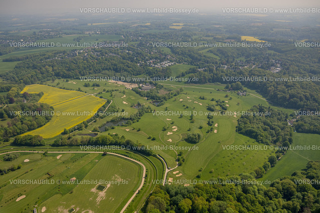 Duesseldorf240501080 | Luftbild, Golfplatz, Golfwiese Grafenberg an der Pferderennbahn Galopprennbahn,  Ludenberg, Düsseldorf, Rheinland, Nordrhein-Westfalen, Deutschland