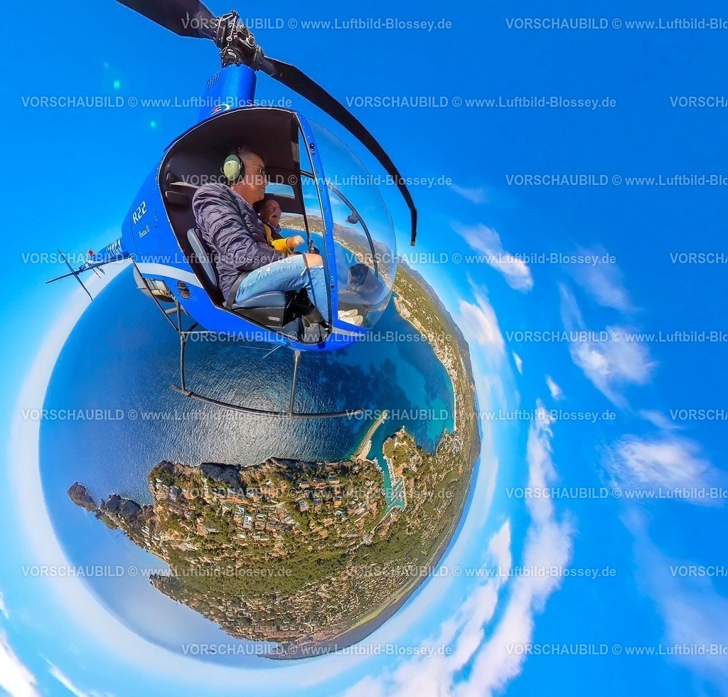 Mallorca230400222Insta001SantaPonsa | Luftbild, Helikopter mit Piloten, Platja de Santa Ponsa , Balearen, Mallorca, Balearische Inseln, Spanien