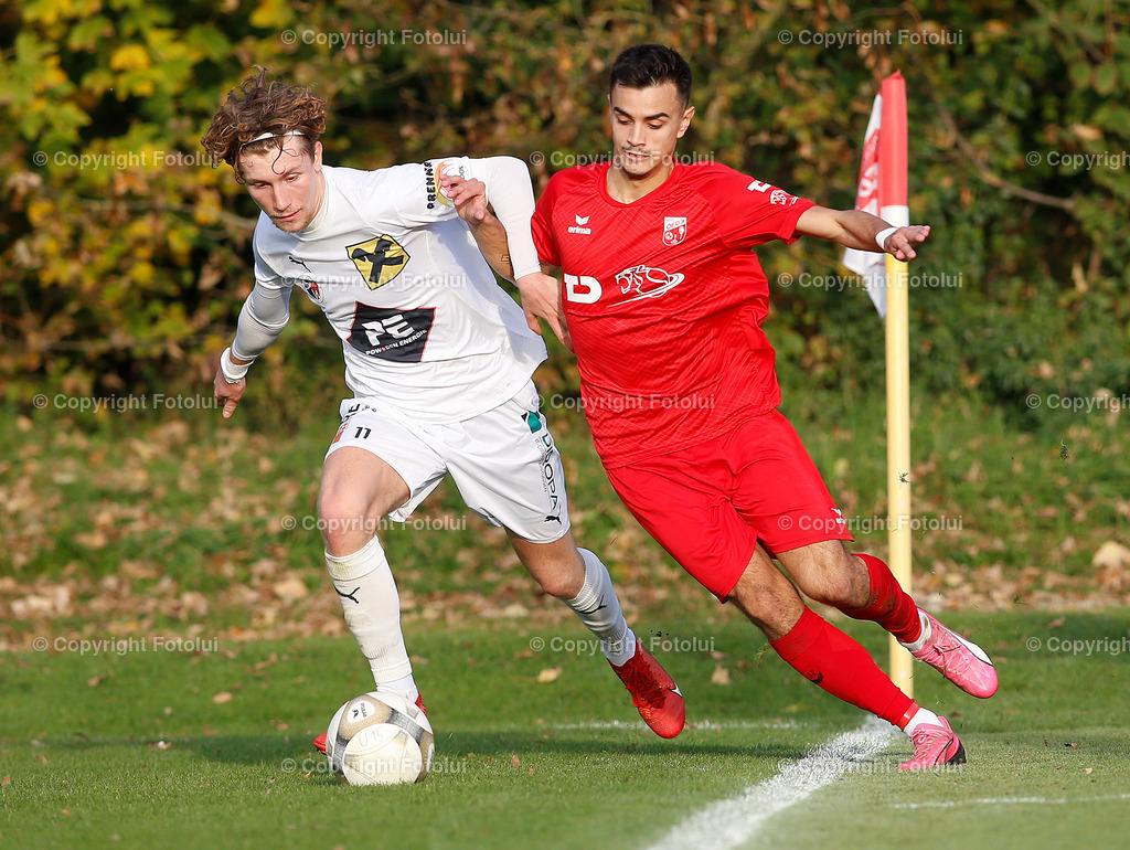 A_LUI_19102024_00019 | SPORT FUSSBALL REGIONALLIGA ASKOE OEDT -WILDON 19.10.2024 IM BILD: FILIP BRESKIC (OEDT) UND FELIX PEGAM (WILDON) FOTO.FOTOLUI