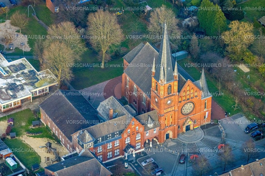 Hamm241201224 | Luftbild, evang. Christuskirche, Mitte, Hamm, Ruhrgebiet, Nordrhein-Westfalen, Deutschland
