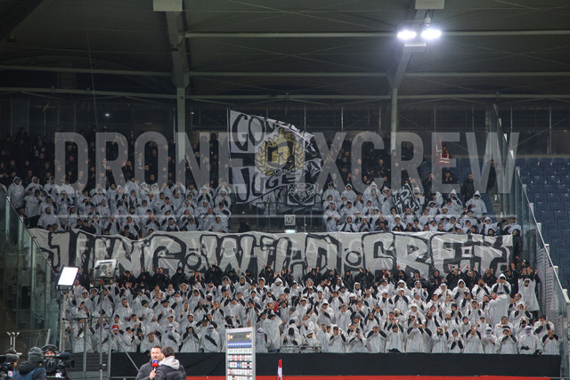 Austrian Bundesliga: Grazer AK 1902 vs LASK | GRAZ, AUSTRIA, 13.DEC.25 - SOCCER - ADMIRAL Bundesliga, Grazer AK 1902 vs LASK. The image shows the fans of LASK.