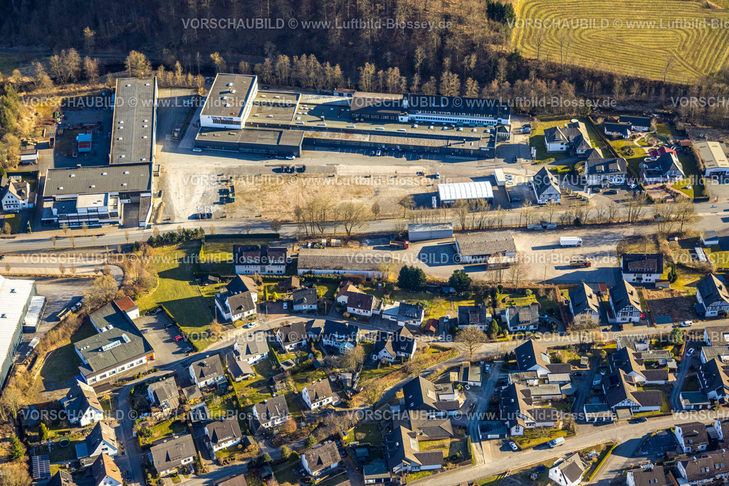 Lennestadt250309656Saalhausen | Luftbild, Gewerbegebiet mit TRACTO-TECHNIK GmbH, Paul-Schmidt-Straße, Saalhausen, Lennestadt, Sauerland, Nordrhein-Westfalen, Deutschland
