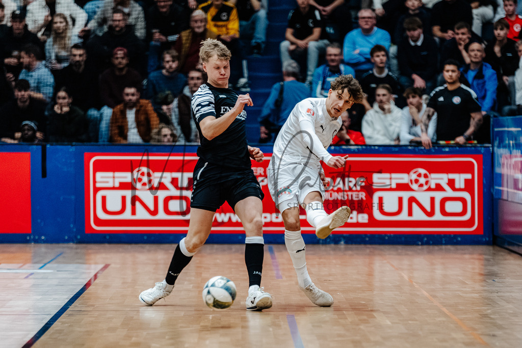 47. Stadtmeisterschaften im Hallenfußball 2025, Endrunde | Stadtmeisterschaften im Hallenfußball 2025, Endrunde, Sporthalle Berg Fidel in Münster. Foto: sportfotografie.ms | Markus Paletta - Realisiert mit Pictrs.com