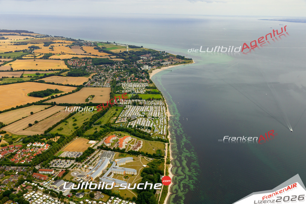 Die Luftaufnahme Pelzerhaken - Neustadt in Holstein wurde 2022 vom Flugzeug aus (keine Drohne) erstellt. Hohe Auflösung -für große Poster und Wandbilder geeignet - Garantiert!