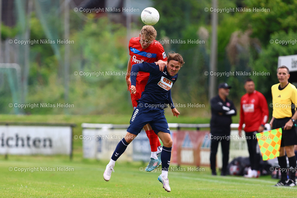 NH_HolsteinKielU23_FCEintrachtNorderstedt_Testspiel_05072025 | #31 Felix Boelter (Holstein Kiel U23), #7 Nick Gutmann (FC Eintracht Norderstedt)Fußball I Herren I Testspiel I Saison 2025-2026  I Holstein Kiel U23 - FC Eintracht Norderstedt I 05.07.2025 I Stadtwerke Arena Eckernförde