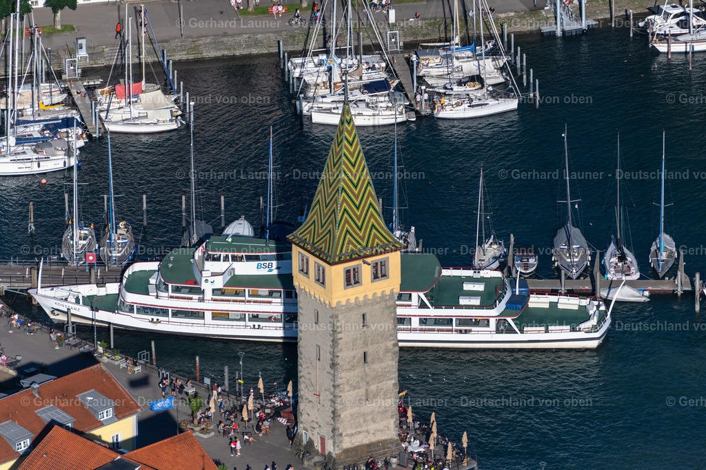 4032714 | LINDAU (BODENSEE) 12.06.2020 Tourismus- Attraktion und Sehenswürdigkeit " Mangturm " in Lindau (Bodensee) am Bodensee im Bundesland Bayern, Deutschland. Weiterführende Informationen bei: Lindau Tourismus und Kongress GmbH. // Tourist attraction and sightseeing " Mangturm " in Lindau (Bodensee) at Bodensee in the state Bavaria, Germany. Further information at: Lindau Tourismus und Kongress GmbH. Foto: Gerhard Launer