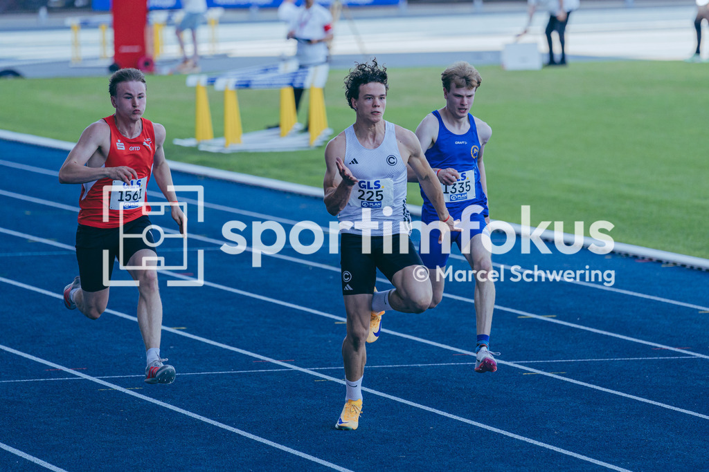 Deutsche Meisterschaften U20 / U16 2026 | Lennox Schmidt, SCC Berlin, 225, 100-Meter-Lauf, Halbfinale, Deutsche Meisterschaften der U20 &amp; U16 2026, Lohrheidestadion Bochum-Wattenscheid, 11.07.2026. Foto: Marcel Schwering / sportimfokus - Realisiert mit Pictrs.com