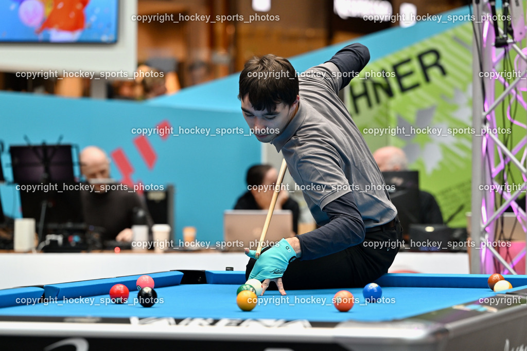 Pool Billard Bundesliga 2025 im ATRIO | Tobias Musil, Pool Billard Bundesliga 2025 im ATRIO, Pool Billard Bundesliga 2025 im ATRIO am 29.03.2025 in Villach (Atrio), Austria, (Photo by Bernd Stefan)