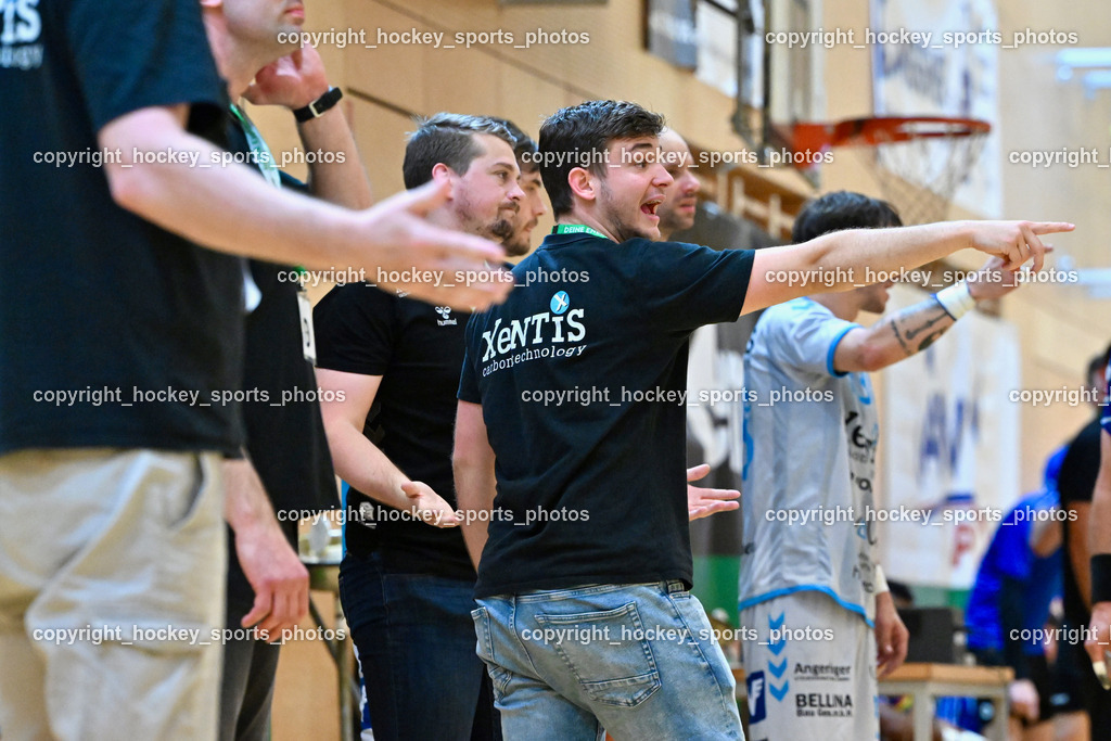 SC Ferlach vs. HSG Xentis Lipizzanerheimat | Asisstentcoach PAUSITS Noel, SC Ferlach vs. HSG Xentis Lipizzanerheimat, SC Ferlach vs. HSG Xentis Lipizzanerheimat am 03.05.2025 in Ferlach (Ballspielhalle Ferlach), Austria, (Photo by Bernd Stefan)