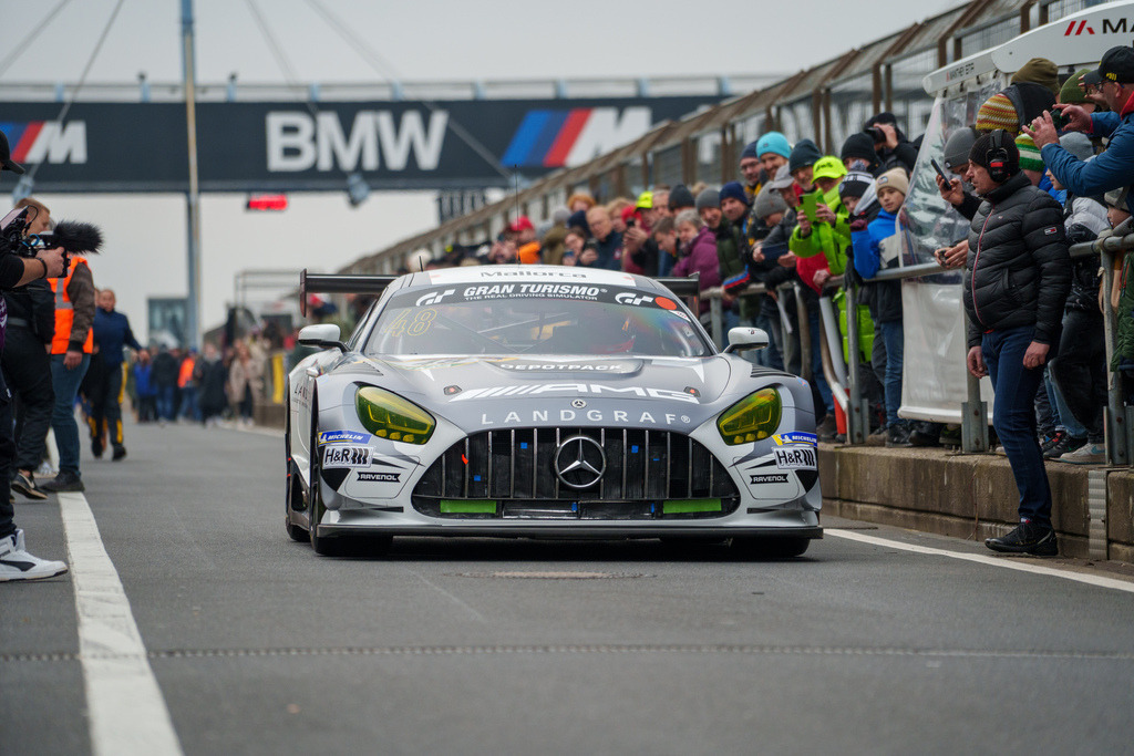 Nürburgring Langstrecken Serie (NLS) Saisonfinale | 16.11.2024 Nürburgring Langstrecken Serie (NLS) Saisonfinale, Nürburgring,Deutschland, Bild: #48 Lucas Auer und Mikael Greiner im Mercedes AMG GT3 von Mercedes AMG Team Landgraf - Realisiert mit Pictrs.com