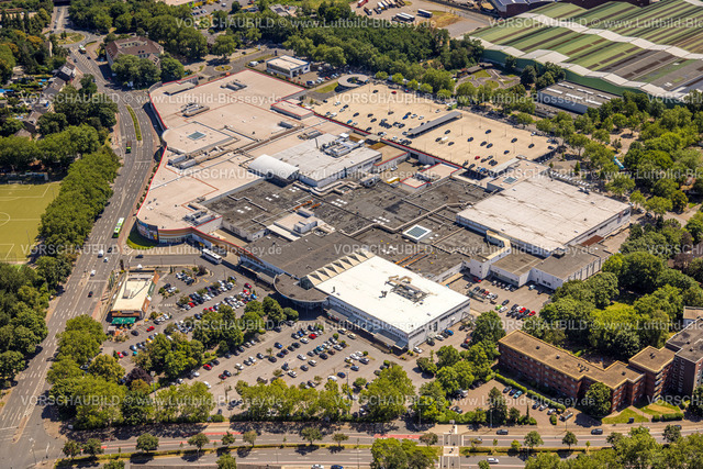 Oberhausen230705112 | Luftbild, Einkaufszentrum Bero-Zentrum, Concordiastraße, Oberhausen, Ruhrgebiet, Nordrhein-Westfalen, Deutschland