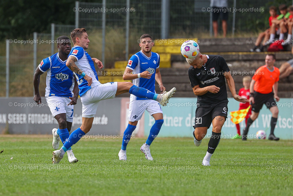Giessen_Darmstadt (175) | 16.07.2023; Testspiel; Waldstadion Gießen; FC Gießen - SV Darmstadt 98; Ergebnis: 2:0 (0:0)