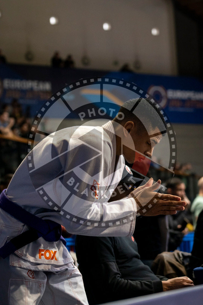 20240123PBB00832 | Fighters compete during the second day of the IBJJF European Championship in Paris, France, on January 23, 2024.