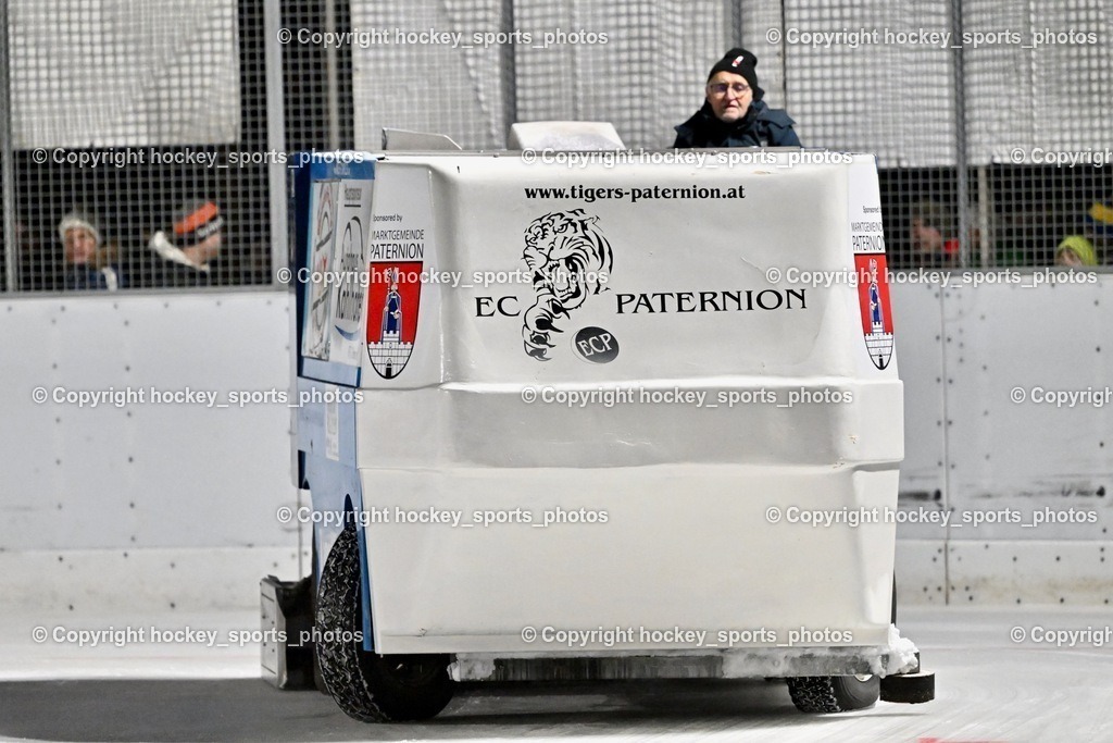 EC Ice Tigers Paternion vs. DSG Ledenitzen Faakersee 14.1.2024 | Zamboni EC Paternion, Obmann EC Paternion Heinz Müller