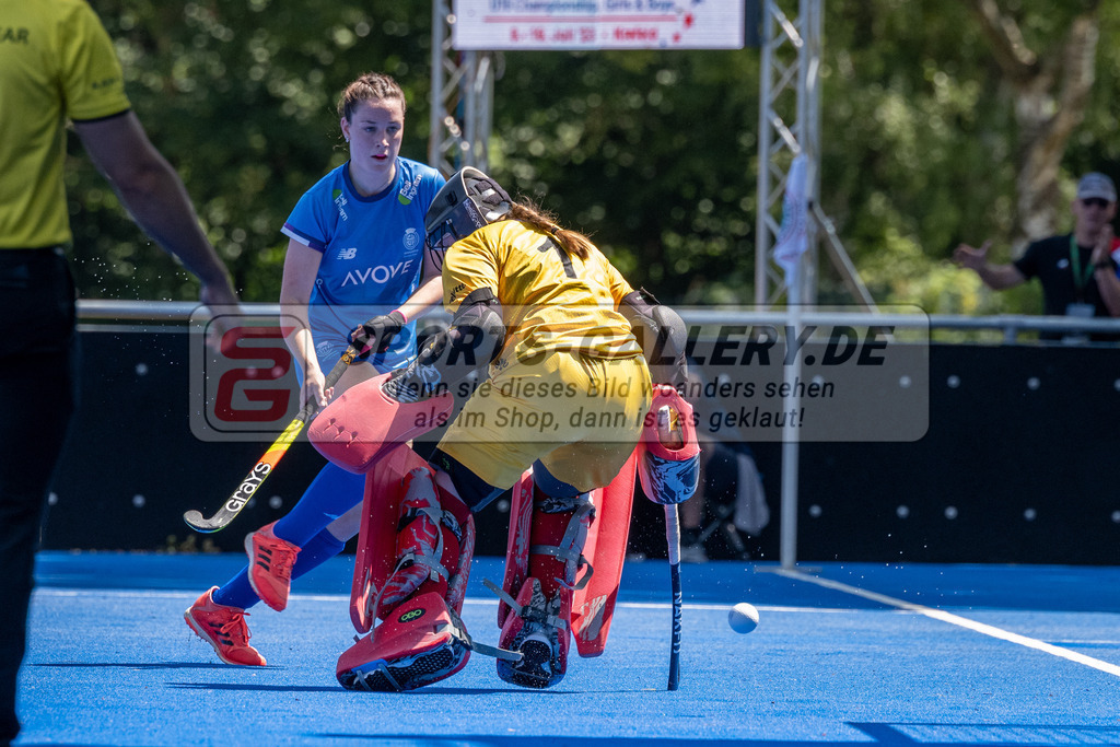 SFE_20230708_0036 | EuroHockey EM U18 Girls Belgium vs Scotland am 08.07.2023 in Krefeld (Gerd-Wellen-Hockeyanlage), Photo: Stephan Fehrmann 2023 (Sports-Gallery)