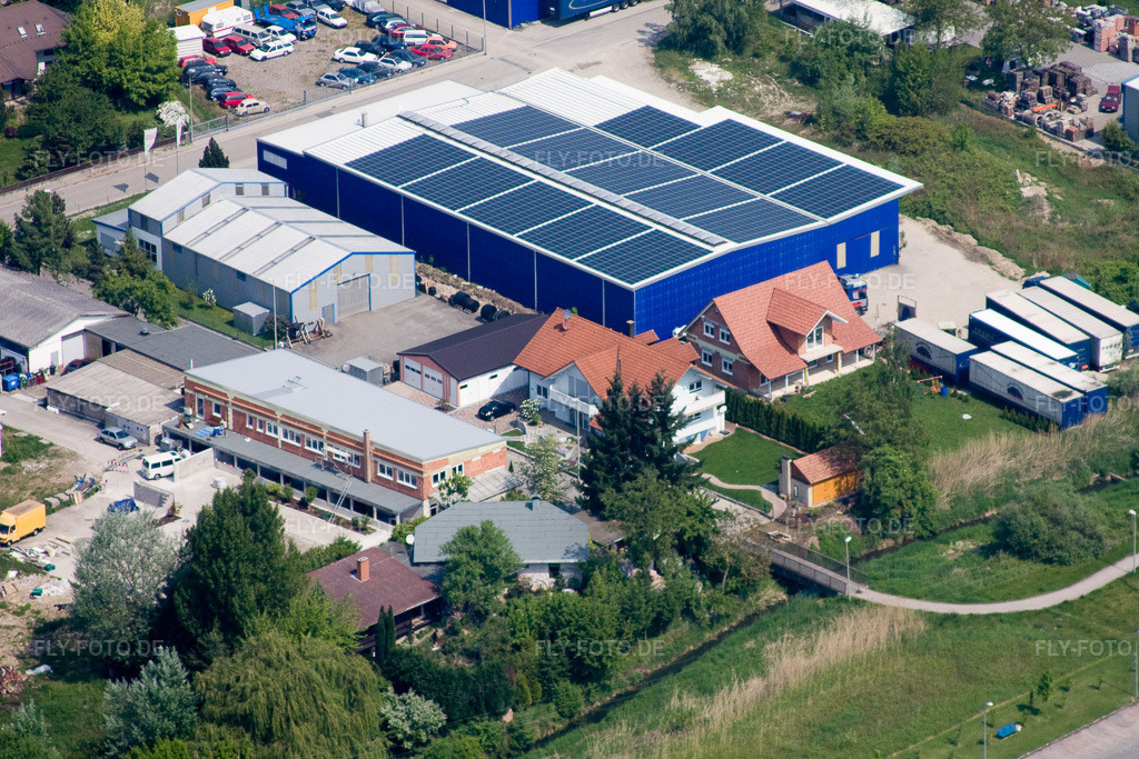Luftbild: Industriestr in Hagenbach im Bundesland Rheinland-Pfalz in Deutschland. Foto: IMG_18188.jpg vom 03.05.2009 durch Werner Riehm/FLY-FOTO.de