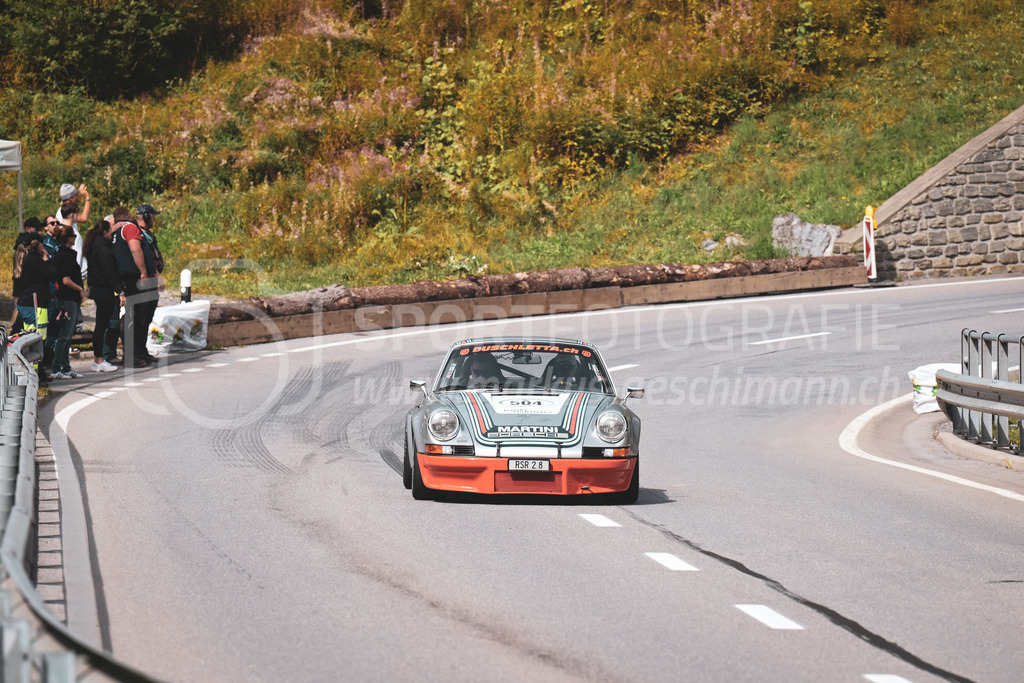 21. Arosa ClassicCar 2025 - 7. =September= 2025 | Duschi B. Duschletta aus Freidorf (SUI) in einem Porsche 911 2.8 RSR aus dem Jahre 1973 mit Startnummer 504 am Arosa ClassicCar 2025 in der Kategorie Competition..@arosaclassiccar, @arosa.official, #arosaclassiccar, #arosa, #76curves, #classiccarBild: Sportfotografie Markus Aeschimann | www.markus-aeschimann.ch - Realisiert mit Pictrs.com