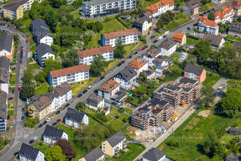 Hagen230501718Hohenlimburg | Luftbild, Baustelle mit Neubau Wohngebäude Im Spieck, Hohenlimburg, Hagen, Sauerland, Nordrhein-Westfalen, Deutschland