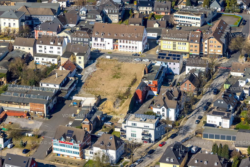 Heiligenhaus240301959 | Luftbild, Baustelle im Wohngebiet an der Hauptstraße, Leubeck, Heiligenhaus, Ruhrgebiet, Nordrhein-Westfalen, Deutschland