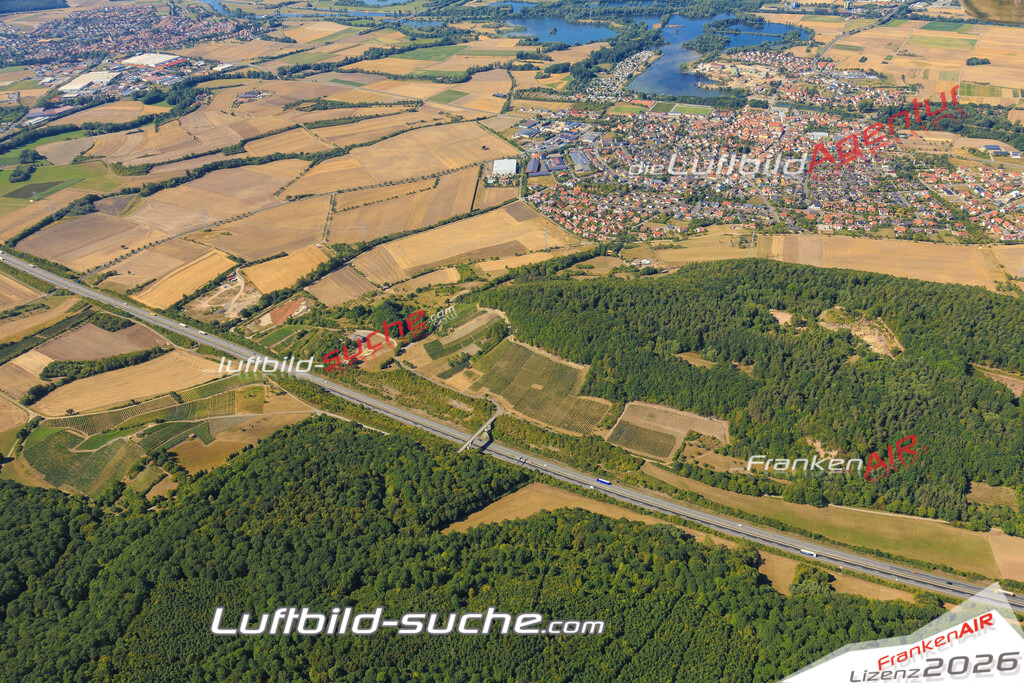Luftbild von  Sand-am-main - Luftaufnahme wurde 2015 von https://frankenair.de mittels Flugzeug (keine Drohne) erstellt - die Geschenkidee