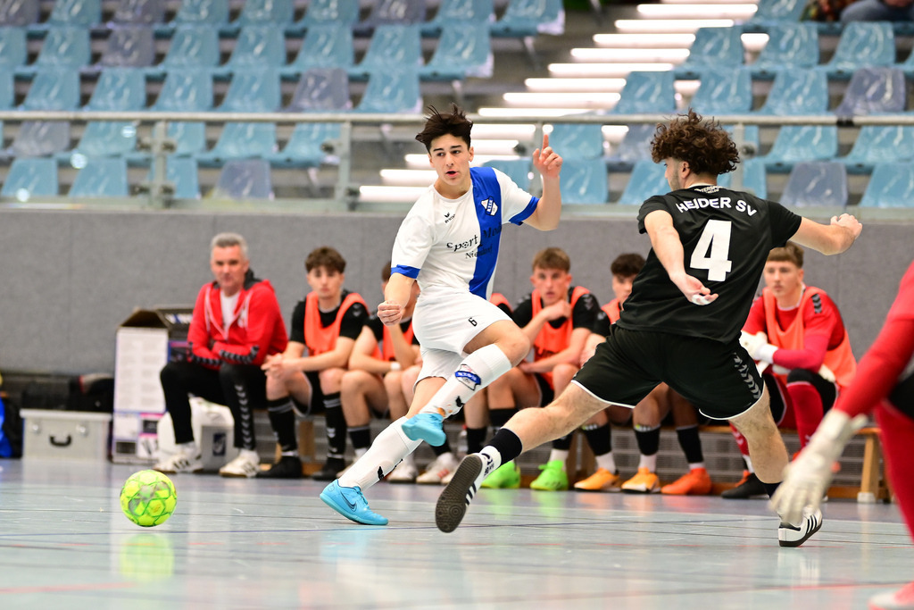 Futsal I A-Junioren I Saison 2023-2024 I NORDFV I Regionalmeisterschaft I Heider SV - Niendorfer TSV | Der Sportfotograf. - Realisiert mit Pictrs.com