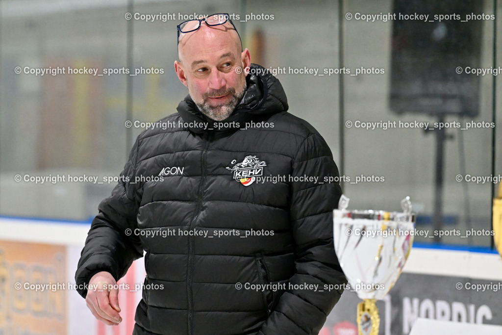 Lendhafen Seelöwen vs. Spartans Althofen | Vizepräsident KEHV Herbert Hohenberger, Lendhafen Seelöwen vs. Spartans Althofen, Lendhafen Seelöwen vs. Spartans Althofen am 14.02.2025 in Ferlach (HTC Eishalle Ferlach), Austria, (Photo by Bernd Stefan)