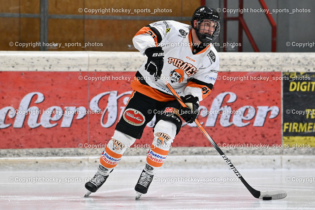 EC Spittal Hornets vs. USC Piraten Velden 7.2.2024 | #91 Bergmann Jonathan