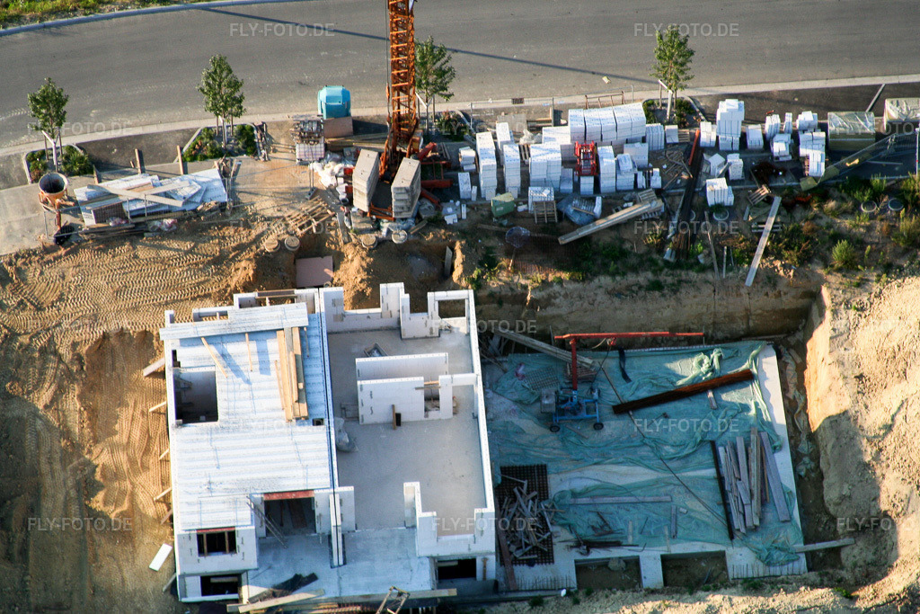 Luftbild: Neubaugebiet Am Höhenweg in Kandel im Bundesland Rheinland-Pfalz in Deutschland. Foto: IMG_7408.jpg vom 25.08.2007 durch Werner Riehm/FLY-FOTO.de