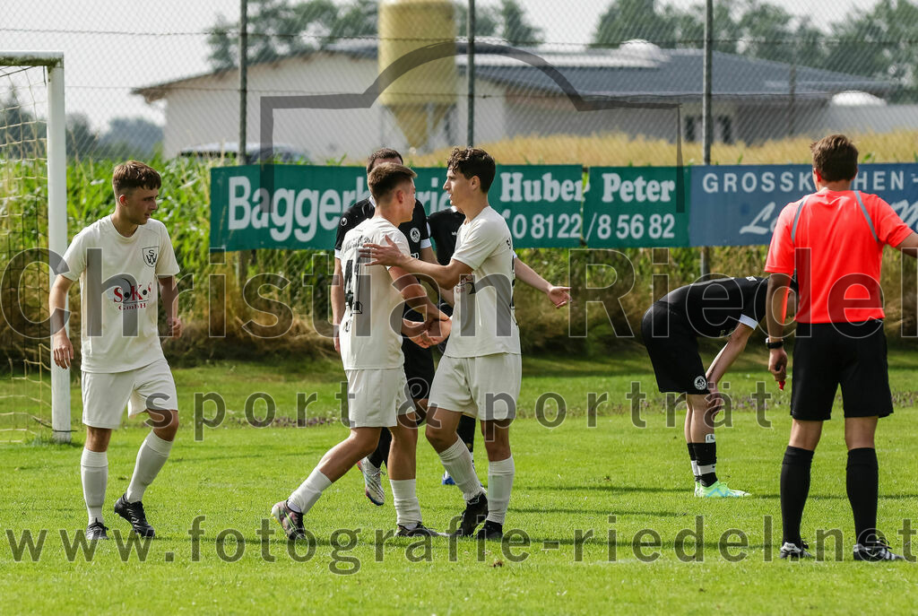 2023-07-02_092_SV_Walpertskirchen_gegen_FC_Herzogstadt | Walpertskirchen, Deutschland, 02.07.2023:
Fußball, Kreisliga 2023 / 2024, Testspiel, SV Walpertskirchen gegen FC Herzogstadt, Endergebnis: 

Adrian Alexy (SV Walpertskirchen, #41), Benjamin Hötscher (SV Walpertskirchen, #45)

Foto: Christian Riedel / fotografie-riedel.net