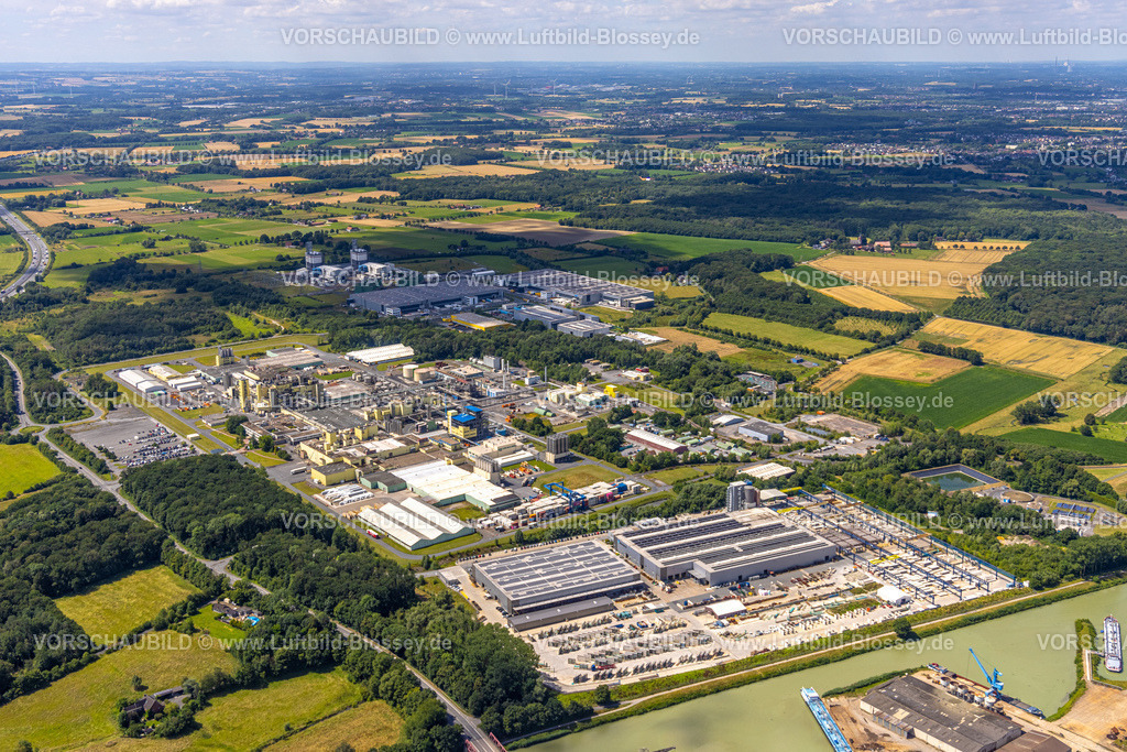 Hamm240707185 | Luftbild, Du Pont de Nemours Deutschland Chemiewerk Uentrop und Goldbeck Betonelemente, Fernsicht, Uentrop, Hamm, Ruhrgebiet, Nordrhein-Westfalen, Deutschland