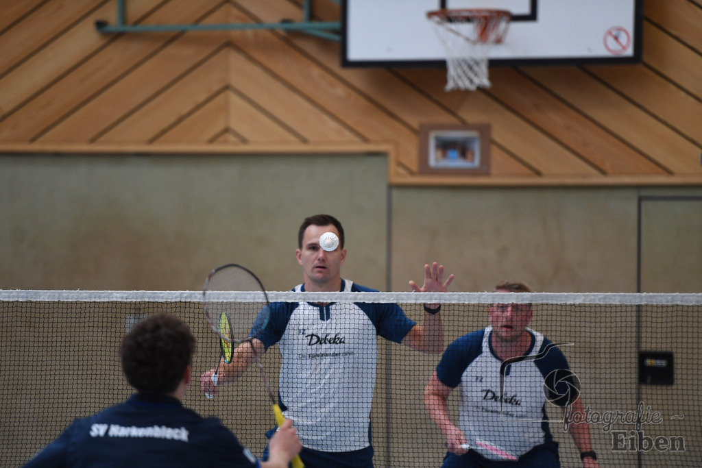 Badminton TV Metjendorf | Herren Doppel, Frank Juchim und Tim Struckenschneider; Badminton TV Metjendorf am 26.10.2025 in Metjendorf (Sporthalle Auf dem Kamp); Photo: Philip Eiben 2025 - Realisiert mit Pictrs.com