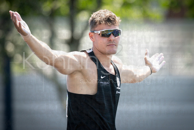 Multisport Event; Ratingen, 28.06.2026 | RATINGEN, GERMANY - JUNE 28, 2026 :Marcel Meyer (GER / Germany) reacts in the decathlon’s pole vault during the Multisport Event at Stadion Ratingen on June 28, 2026 in Ratingen, Germany.