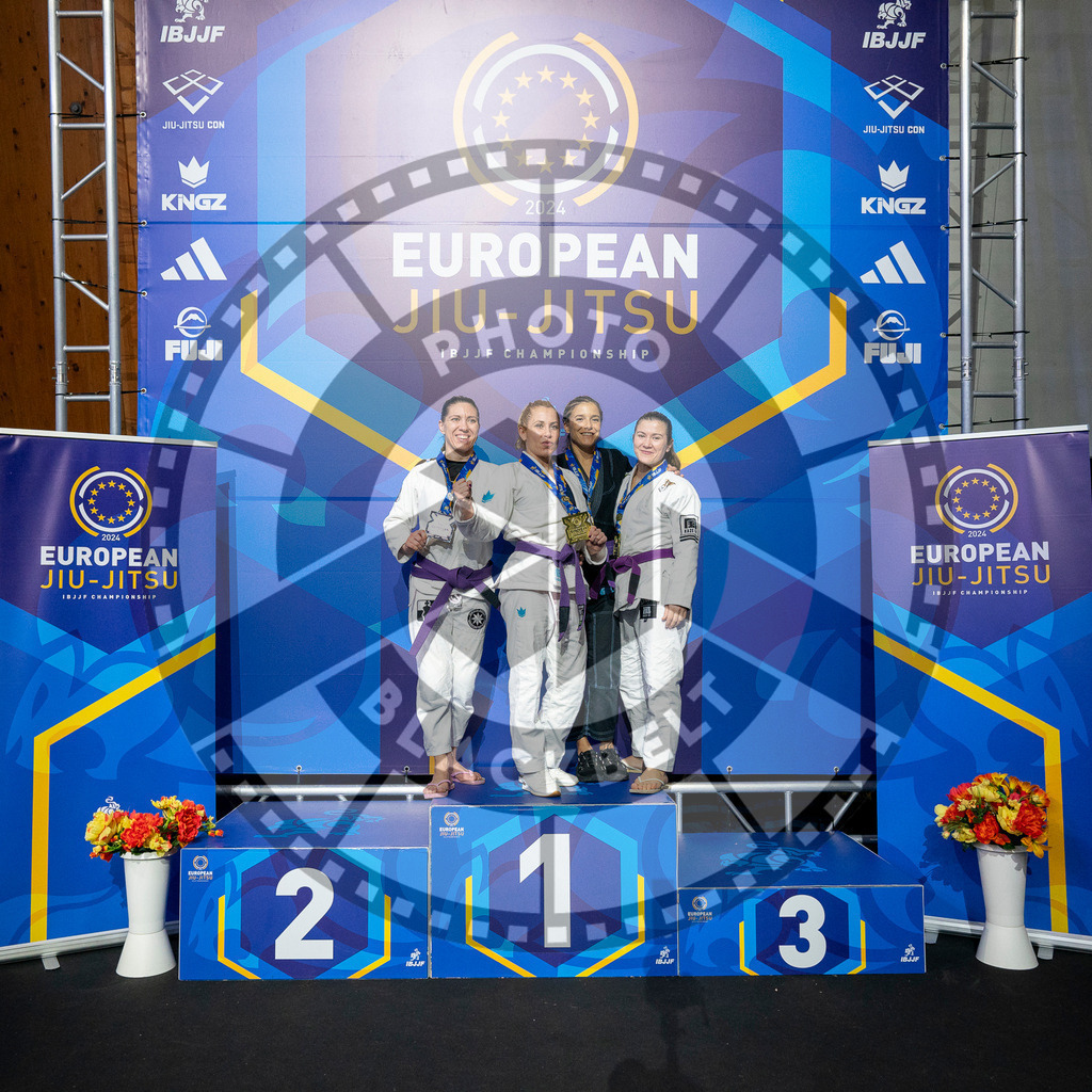 20240125PBB02103 | Fighters compete during the sixth day of the Brazilian Jiu-jitsu European Championship of the IBJJF in Paris, France, on January 25, 2024.