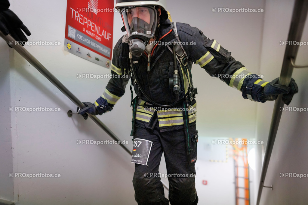 KölnTurm Treppenlauf; Köln, 03.08.2025 | Impressionen vom KölnTurm Treppenlauf am 03.08.2025 in Köln (Nordrhein-Westfalen). 