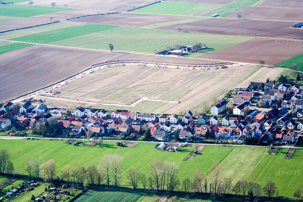 Luftbild: Kandel Neubaugebiet Am Höhenweg in Kandel im Bundesland Rheinland-Pfalz in Deutschland. Foto: IMG_1342.jpg vom 07.04.2006 durch Werner Riehm/FLY-FOTO.de