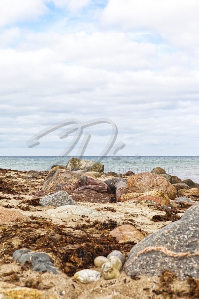 NatureArt-OSTSEESTRAND_0846b | Bunte Steine am Strand | #002 | Modell: Katey | Foto: Mike Koppold - Realisiert mit Pictrs.com