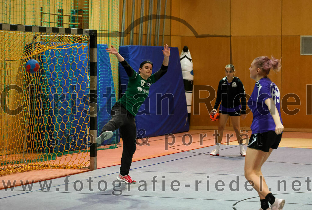 2022-11-05_003_SpVgg_Altenerding_gegen_SpVgg_Erdweg | Erding, Deutschland, 05.11.2022:
Handball, Bezirksoberliga Frauen Altbayern 2022 / 2023, 3. Spieltag, SpVgg Altenerding gegen SpVgg Erdweg, Endergebnis: 27:16

Torfrau Anna-Lena Schmitt (SpVgg Altenerding, #12), Selina Becker (SpVgg Altenerding, #69)

Foto: Christian Riedel / fotografie-riedel.net