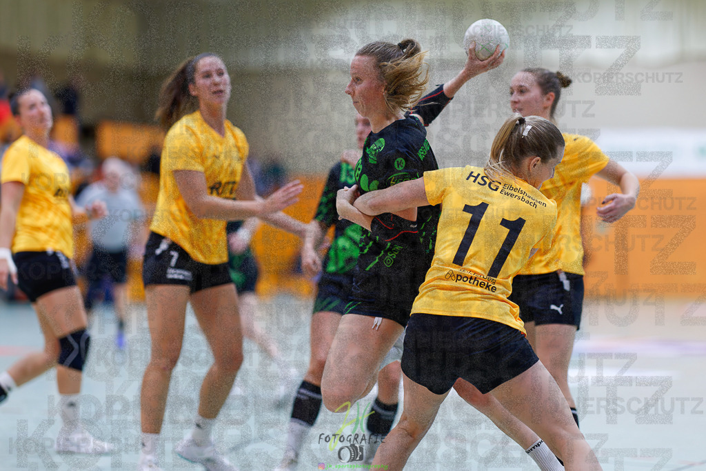 Frauen Oberliga Mitte (HHV); HSG Kleenheim/Langgöns II - HSG Eibelshausen/Ewersbach | Frauen Oberliga Mitte (HHV); HSG Kleenheim/Langgöns II - HSG Eibelshausen/Ewersbach am 01.11.2025 in Oberkleen (Weidig-Halle)Photo © 2025 - Jörg Heinrich - Realisiert mit Pictrs.com